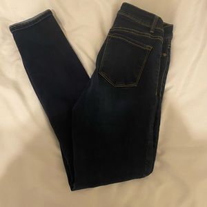 High rise skinny jeans
